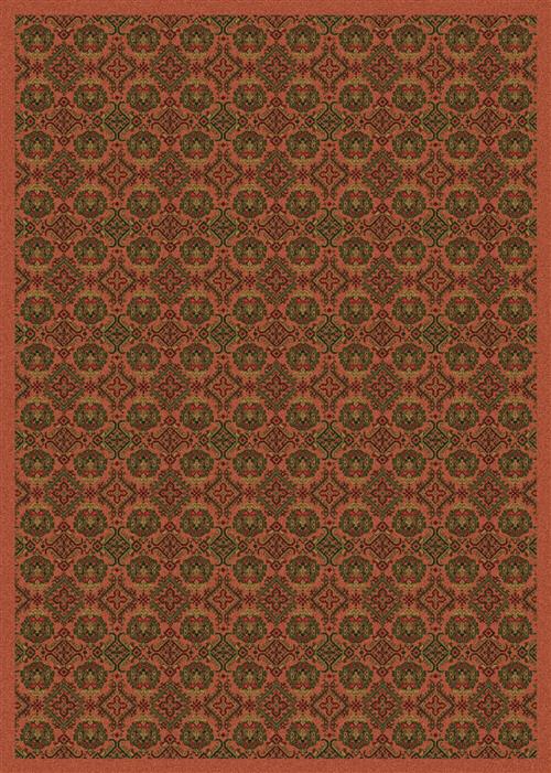 Turkoman-04950 Terra Cotta in Terra Cotta Area Rugs