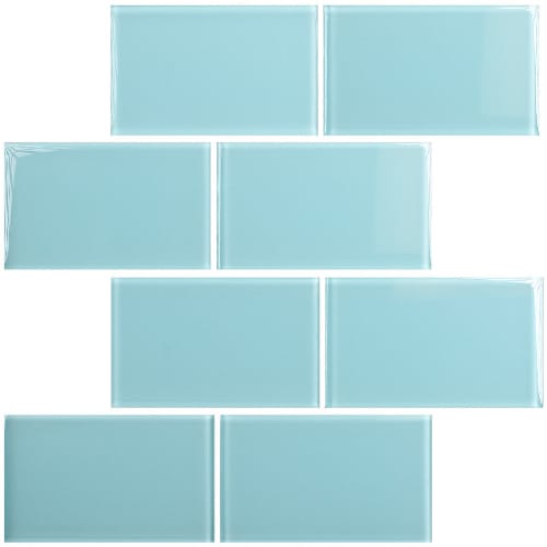 Subway in Blue Bell 3" X 6" Glass Tile