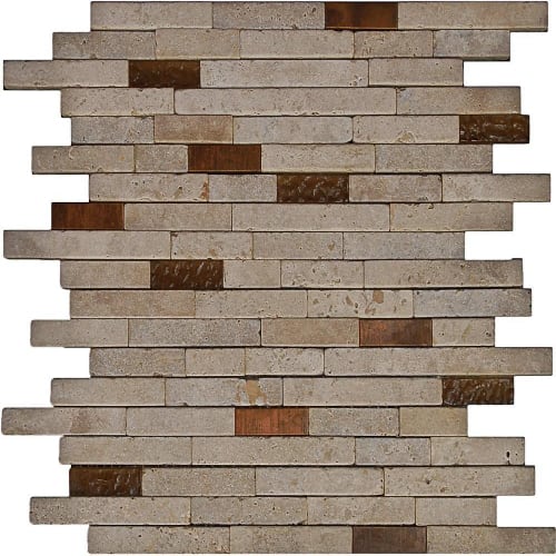 Faultline Collection in Oak Creek Glass Tile