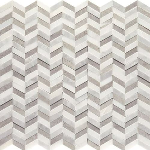 Candora in White & Gre Bln Natural Stone