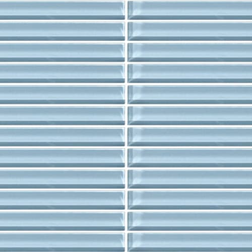 Color Wave - Straight Joint in Blue Lagoon Glass Tile