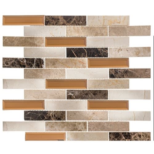 Beveled Castle in Carriage House 3 4/5x7/8 Natural Stone