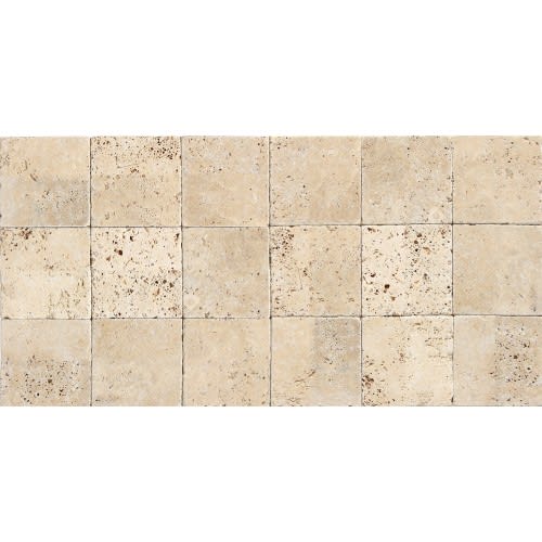 Travertine Collection in Ivory Classico 4x4 Natural Stone