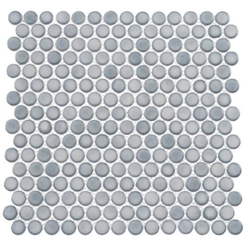 Greenwich Collection Penny Round in Urbanite (Penny Round) Glass Tile