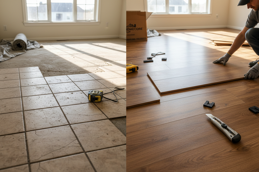 Can You Install LVP Over Outdated Tile in Maplewood, MN