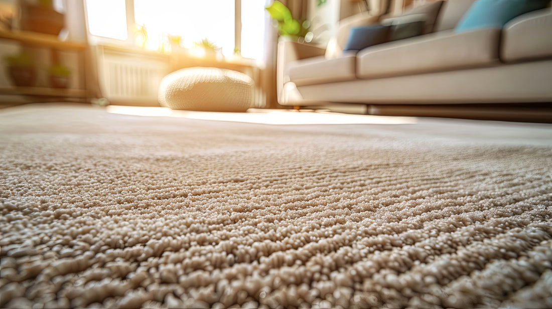 close up of textured carpet