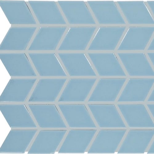 Color Wheel Retro in Waterfall Chevron Tile