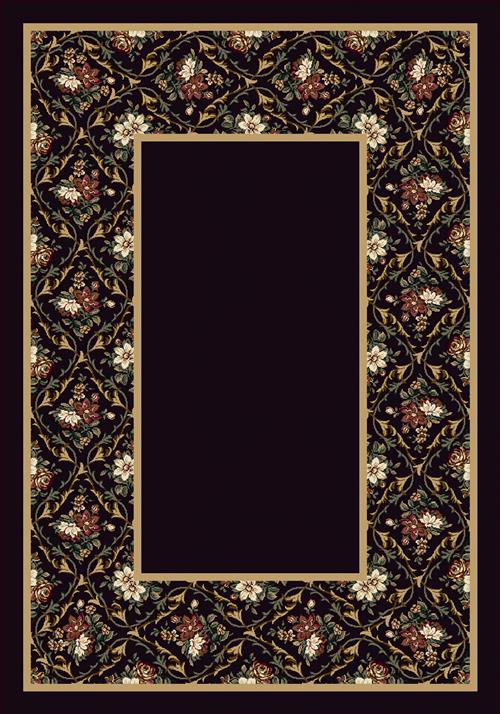 Bouquet Lace-13006 Onyx in Onyx Area Rugs