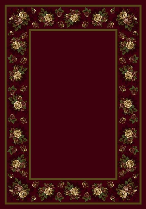 Floral Lace-10806 Cranberry II in Cranberry Ii Area Rugs