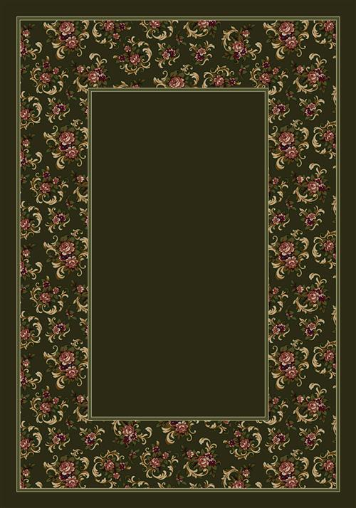Cameo Rose-11506 Olive in Olive Area Rugs