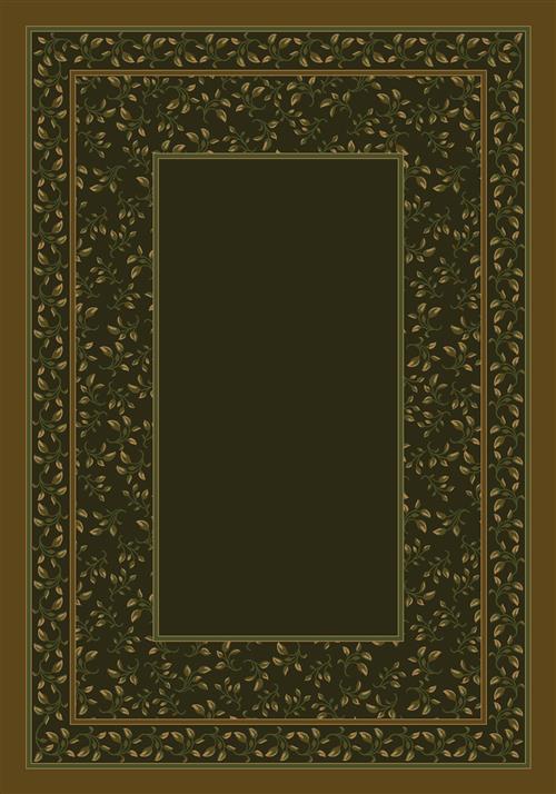Leander-11506 Olive in Olive Area Rugs
