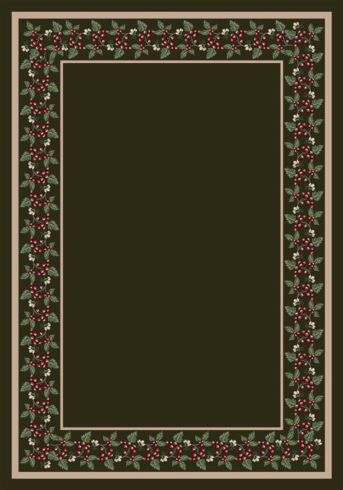 Wildberry-11506 Olive in Olive Area Rugs