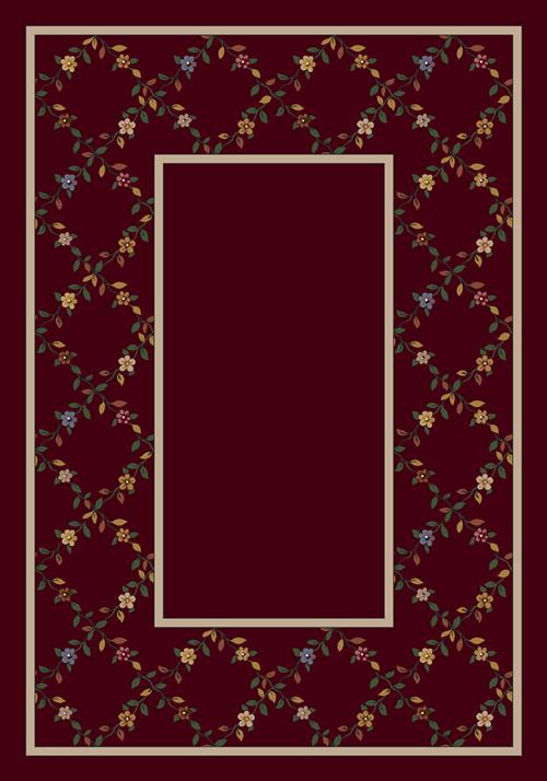 Maiden-10006 Garnet in Garnet Area Rugs