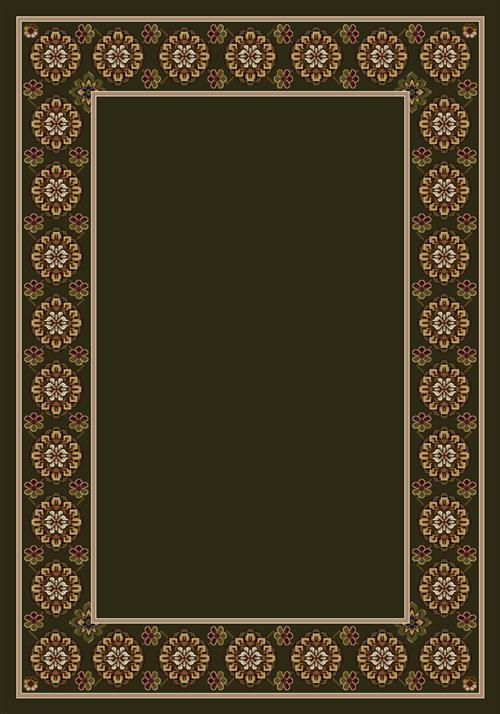 Kabul-11506 Olive in Olive Area Rugs
