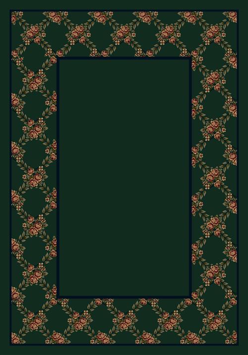 Rose Bower-11006 Emerald in Emerald Area Rugs