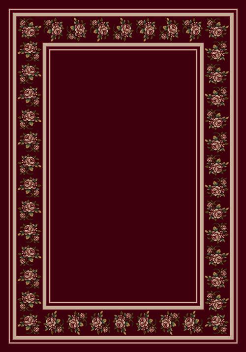 Rosalie-10806 Cranberry in Cranberry Area Rugs