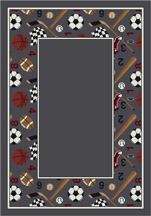 Good Sport Border-7012 in Lapis Area Rugs