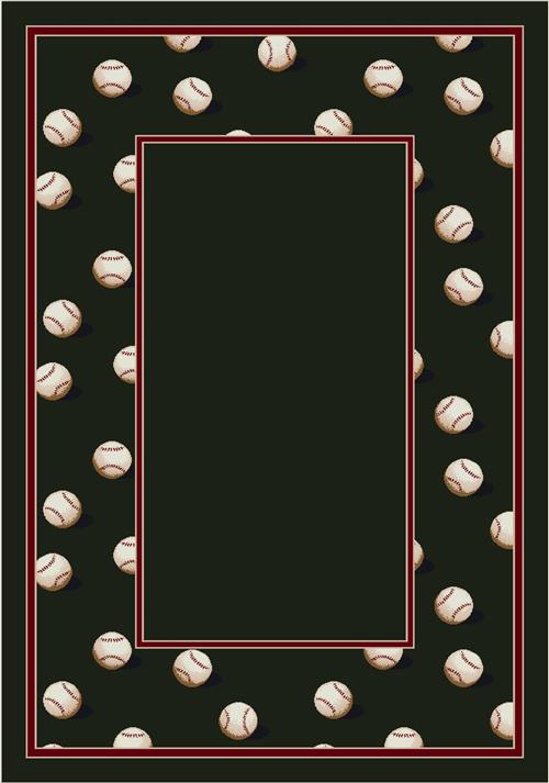 Slider Border-7014 in Olive Area Rugs