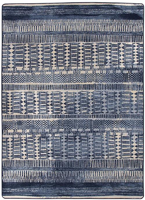 Fulani-India Ink in India Ink Area Rugs