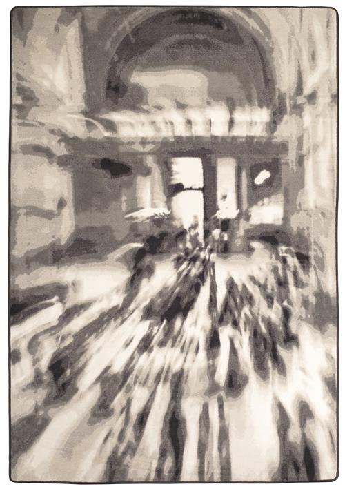 Morning Commute -Grayscale in Grayscale Area Rugs