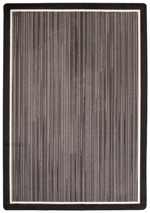 Night Rhythm-Grayscale in Grayscale Area Rugs