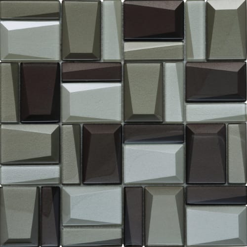 Facet in Asscher Glass Tile