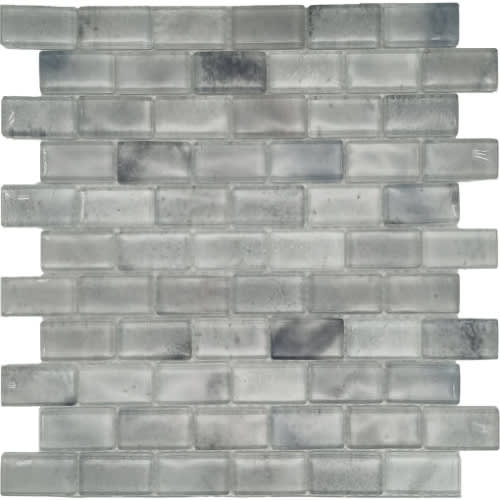 Aqua Savvy in Beluga Sturgeon 1? X 2? Glass Tile