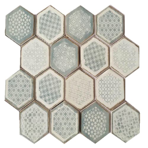 Firenze Hexagon in Intuition Glass Tile