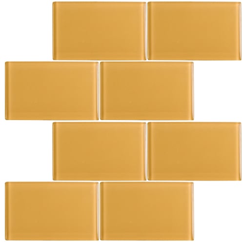 Subway in Saffron 3" X 6" Glass Tile
