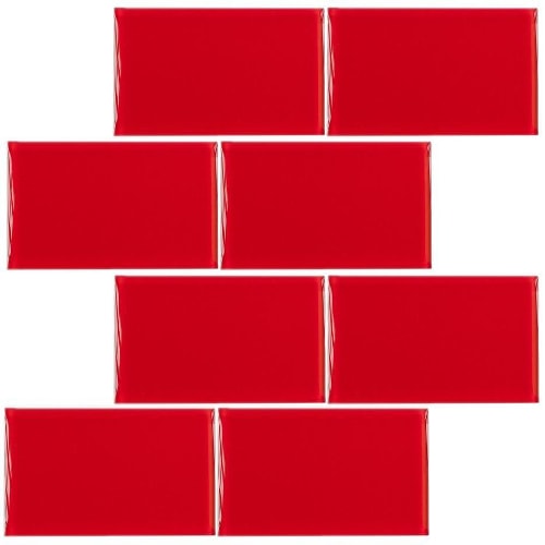 Subway in Cardinal 3" X 6" Glass Tile