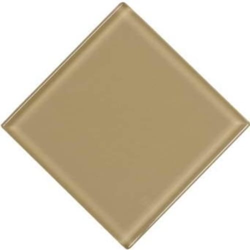 Glass Diamond in Sand Dollar Glass Tile
