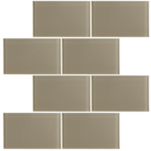 Subway in Wild Mushroom 3"x 6" Glass Tile