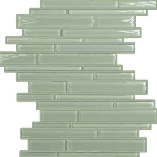 Summit in Sweet Pea Random Linear Glass Tile