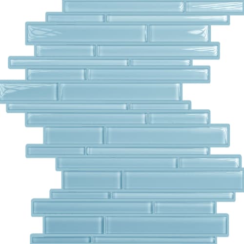 Tributary in Blue Bell River Random Linear Glass Tile