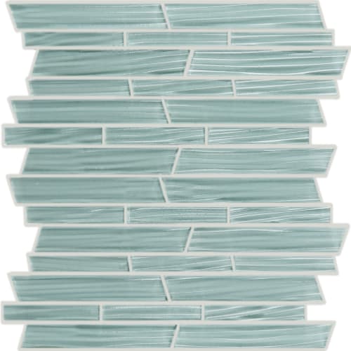 Tributary in Sweet Pea River Random Linear Glass Tile