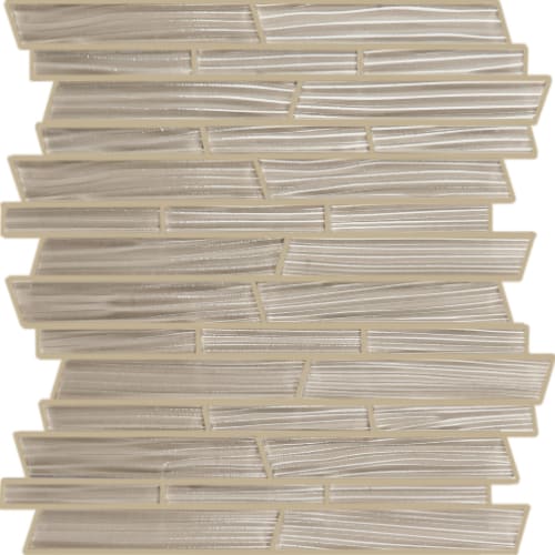 Tributary in Wild Mushroom River Random Linear Glass Tile