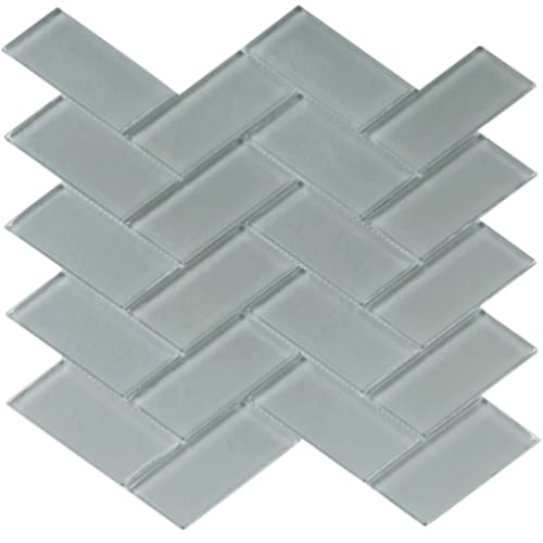Turning Point in Whisper Gray Glass Tile