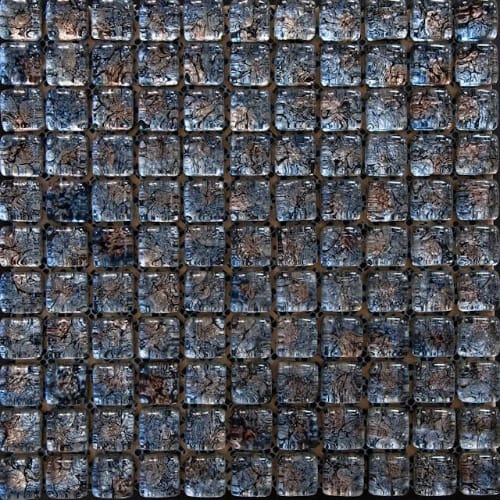 Cube in Beat Box Glass Tile