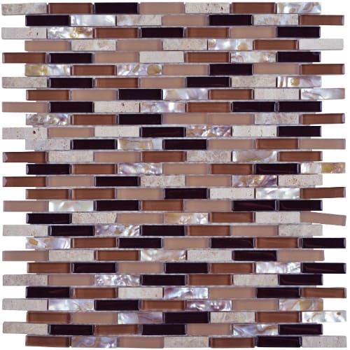 North Shore - Mini Brickset in Turtle Bay Glass Tile