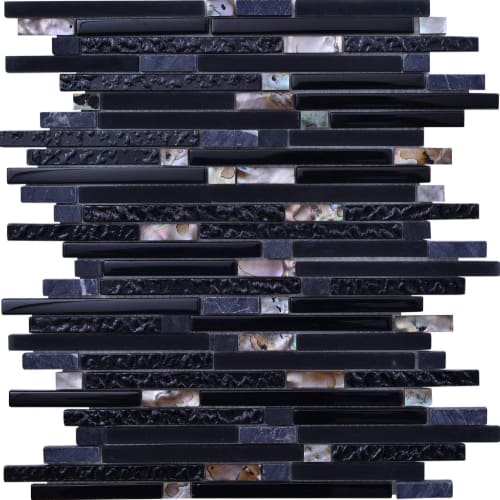 North Shore - Linear in Dark Harbor Glass Tile