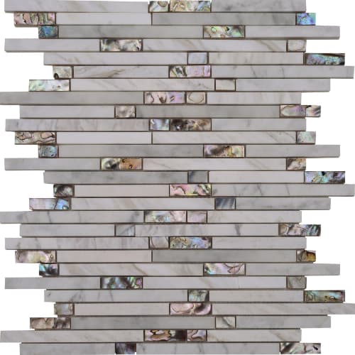 North Shore - Linear in White Sand Glass Tile