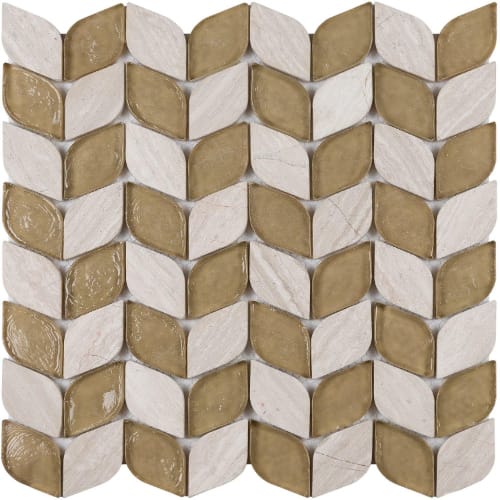 Blossoms Collection in Sputnik Glass Tile