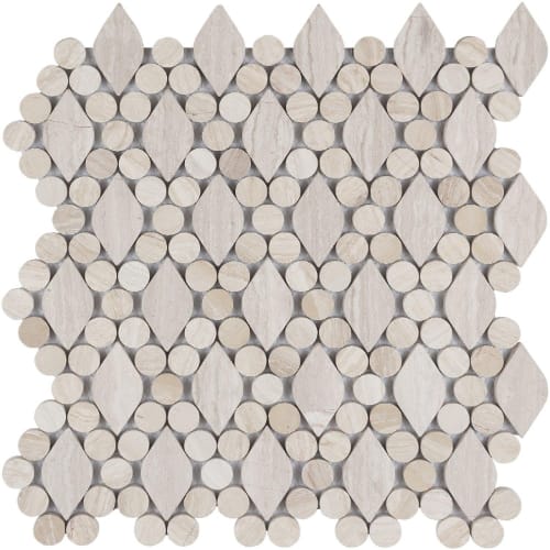 Dew Drops in Hidden Falls Glass Tile