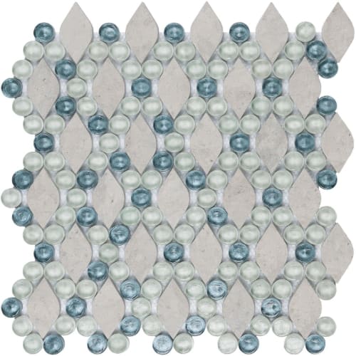 Dew Drops in Angel Falls Glass Tile
