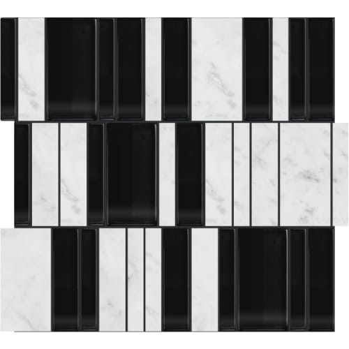 4By Combo in Keys Glass Tile