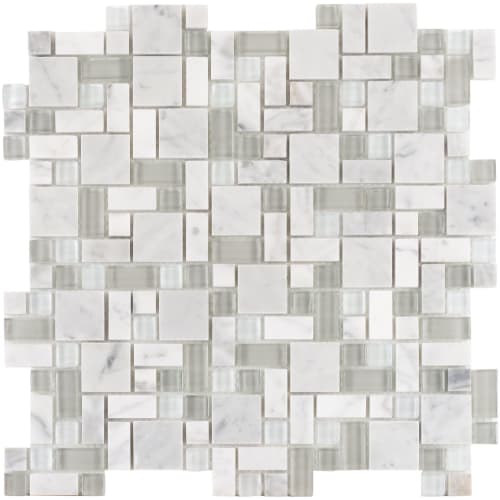 Refraction in White Fossil Glass Tile