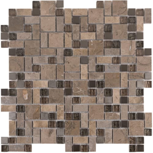 Refraction in Almond Breeze Glass Tile