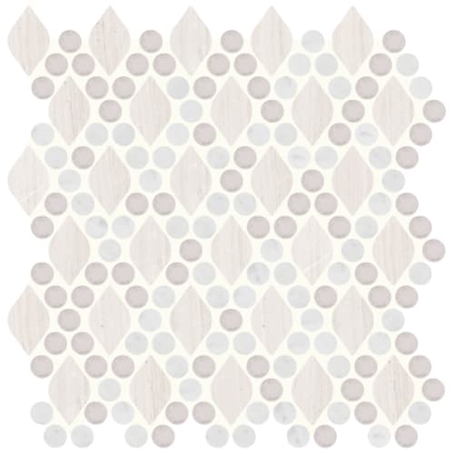 Dew Drops in Gliding Diamond Glass Tile