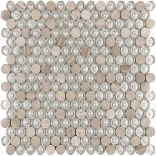 Button in Bel Air Glass Tile