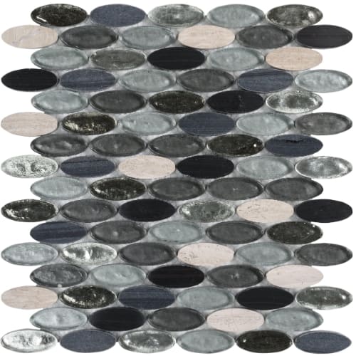 Elyptic Brickset in Oxford Glass Tile